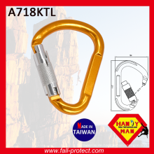 Aluminium Karabiner mit Twist Lock Tor